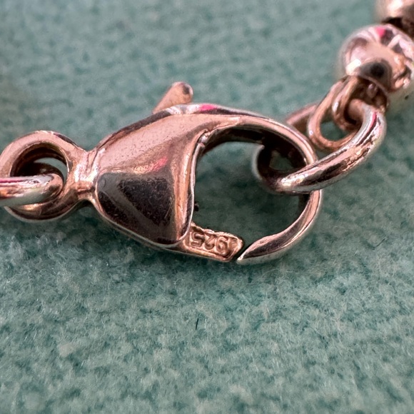 Tiffany & Co. Silver Beaded Lock Bracelet - Picture 6 of 6